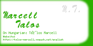 marcell talos business card